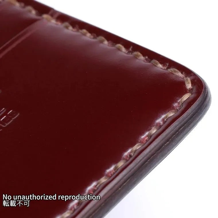 コードバン カードケース/バーガンディ