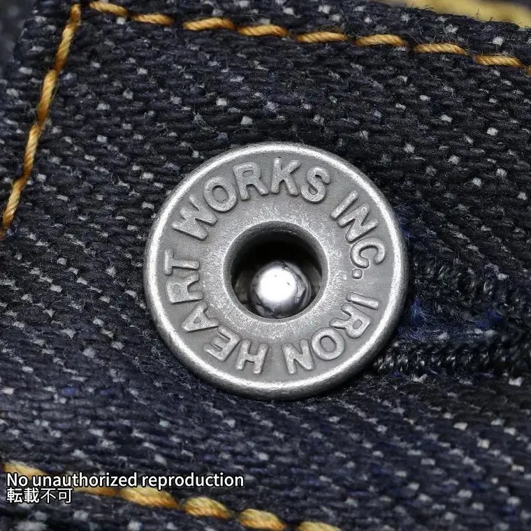 【634S-18P】18ozセルビッチデニム パラフィンコーティング／インディゴ