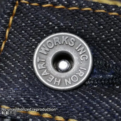 【634S-18P】18ozセルビッチデニム パラフィンコーティング／インディゴ