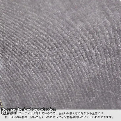 【634S-18P】18ozセルビッチデニム パラフィンコーティング／インディゴ