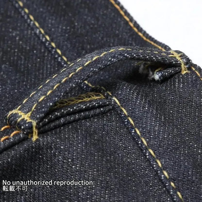 【634S-18P】18ozセルビッチデニム パラフィンコーティング／インディゴ