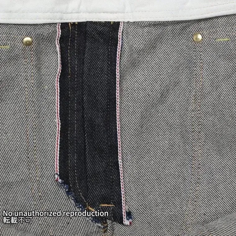 【805】21ozセルビッチデニム ダブルニーオーバーオール／インディゴ