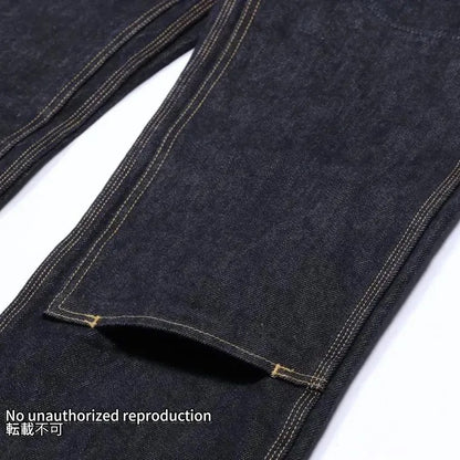【805】21ozセルビッチデニム ダブルニーオーバーオール／インディゴ