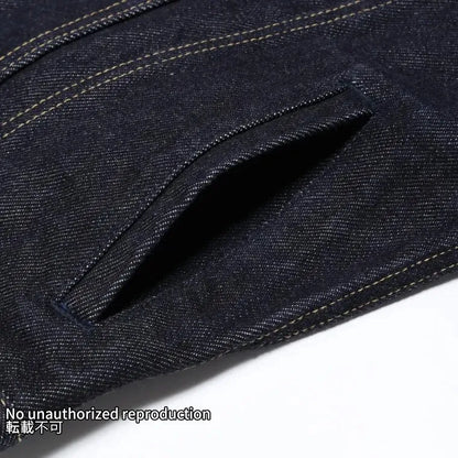【526SV】21ozセルビッチデニム トラッカーベスト／インディゴ