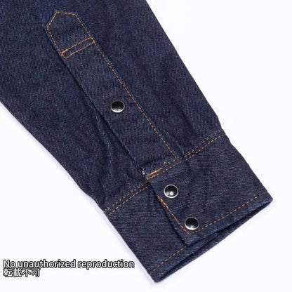 【IHSH-33】12ozセルビッチデニム ウエスタンシャツ／インディゴ