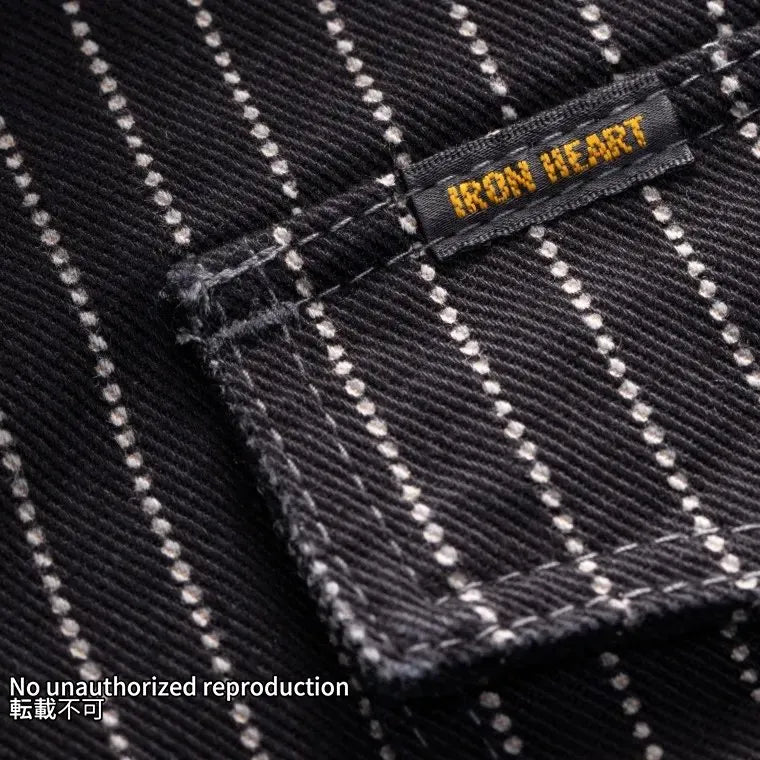 【IHSH-62】12oz ウォバッシュ ウエスタンシャツ／ブラック