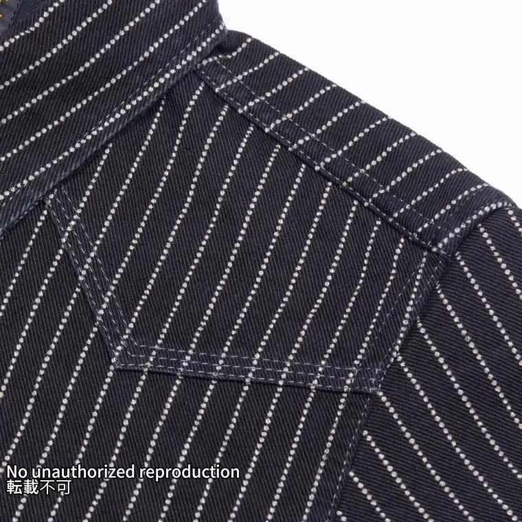 【IHSH-62】12oz ウォバッシュ ウエスタンシャツ／ブラック