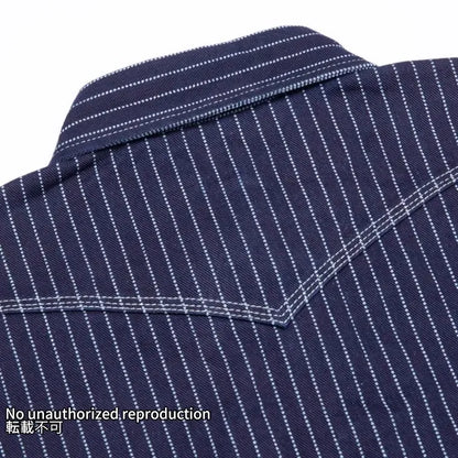【IHSH-62】12oz ウォバッシュ ウエスタンシャツ／インディゴ