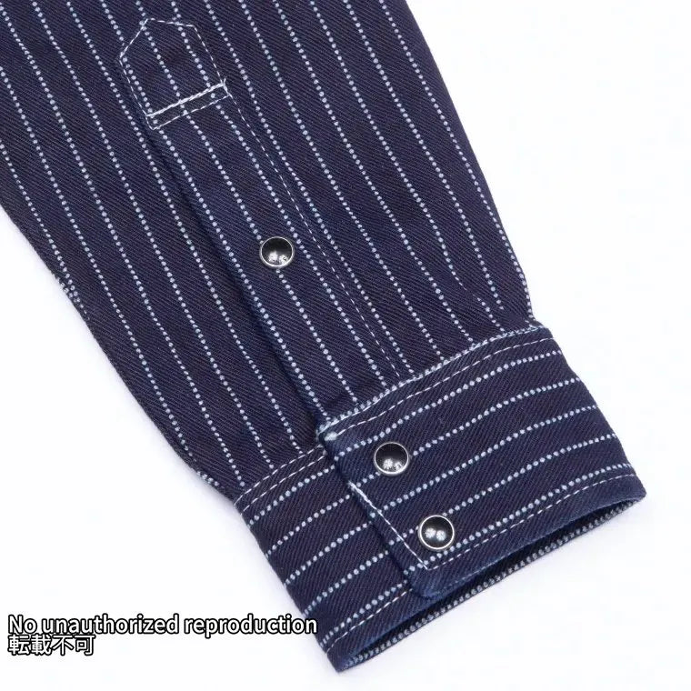 【IHSH-62】12oz ウォバッシュ ウエスタンシャツ／インディゴ