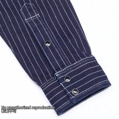 【IHSH-62】12oz ウォバッシュ ウエスタンシャツ／インディゴ