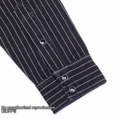 【IHSH-62】12oz ウォバッシュ ウエスタンシャツ／ブラック
