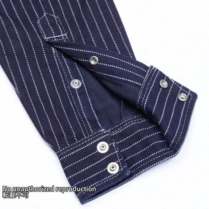 【IHSH-62】12oz ウォバッシュ ウエスタンシャツ／インディゴ