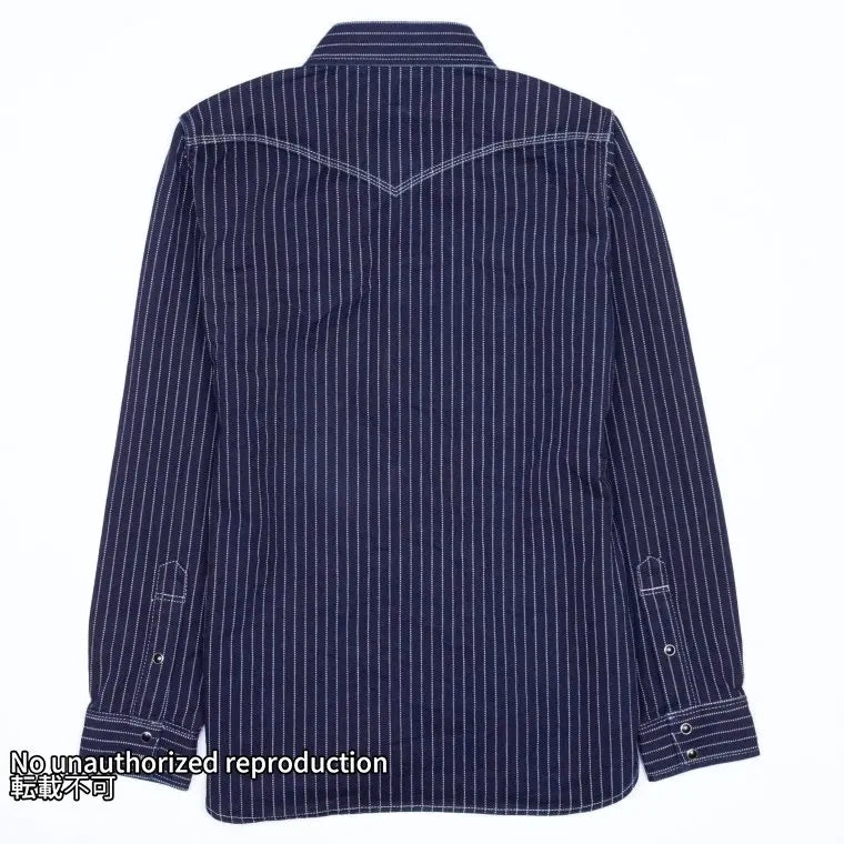 【IHSH-62】12oz ウォバッシュ ウエスタンシャツ／インディゴ