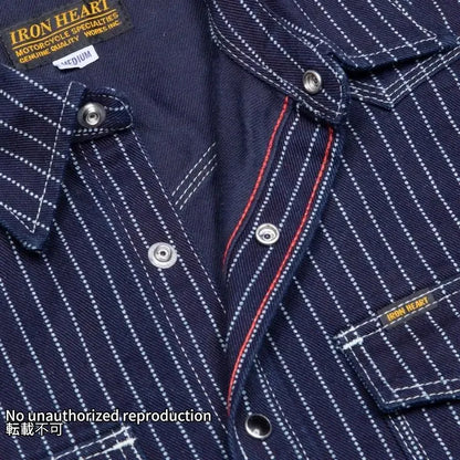 【IHSH-62】12oz ウォバッシュ ウエスタンシャツ／インディゴ