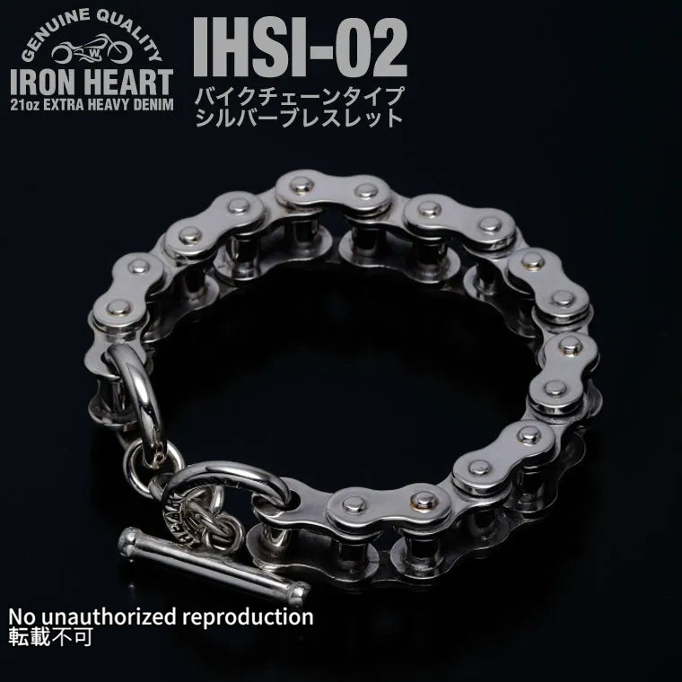 バイクチェーンタイプ シルバーブレスレット