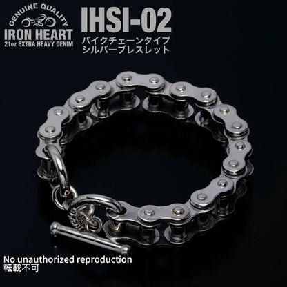 バイクチェーンタイプ シルバーブレスレット
