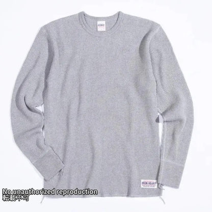 【IHTL-1301】ヘビーサーマル クルーネックロングTシャツ／グレー