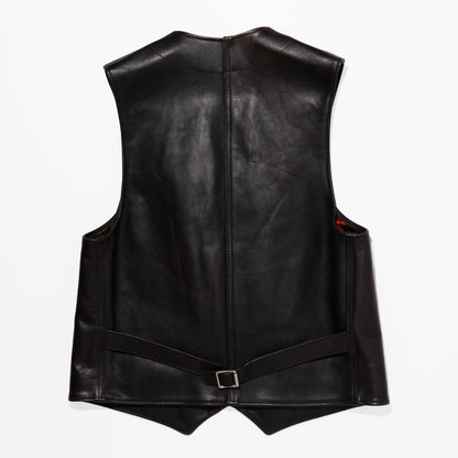 IRON HEART×ALEXANDER LEATHERS ホースハイドベスト/ブラック