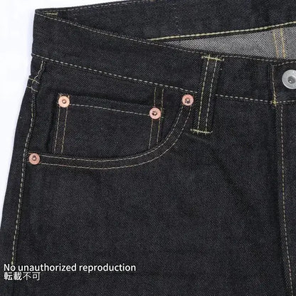 【666S-14】14ozセルビッチデニム スリムストレート／インディゴ