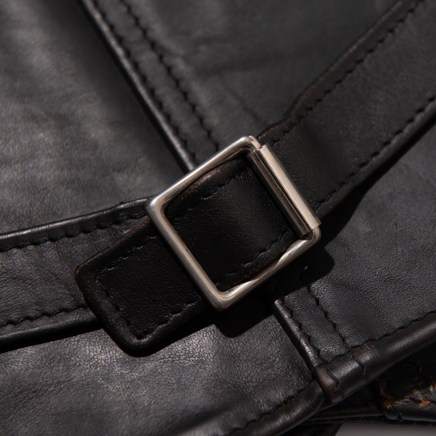 IRON HEART×ALEXANDER LEATHERS ホースハイドベスト/ブラック