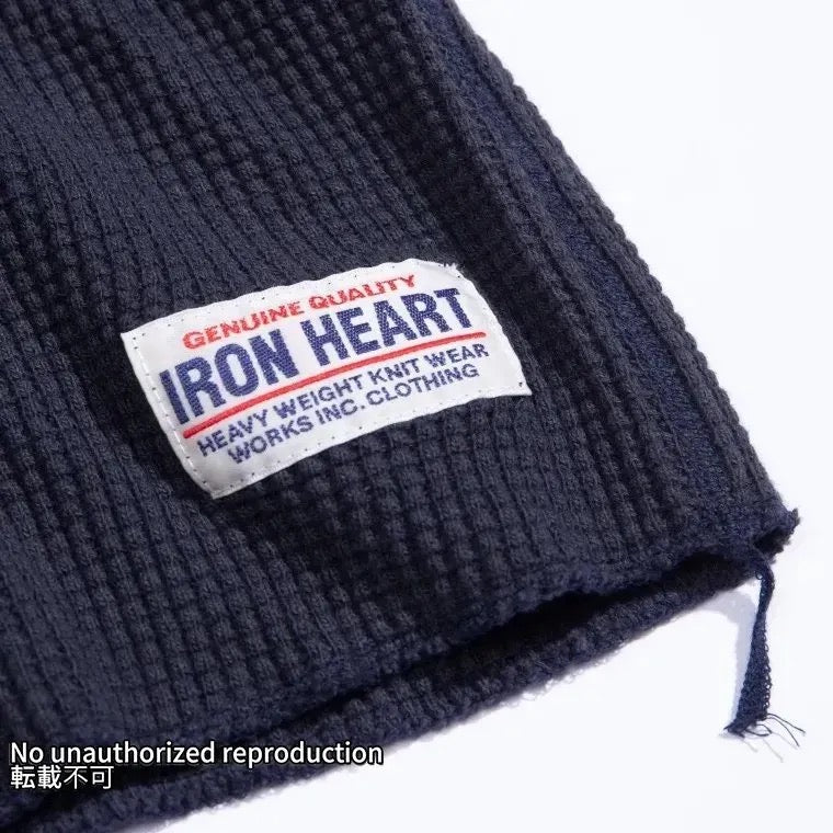 【IHTL-1301】ヘビーサーマル クルーネックロングTシャツ／ネイビー