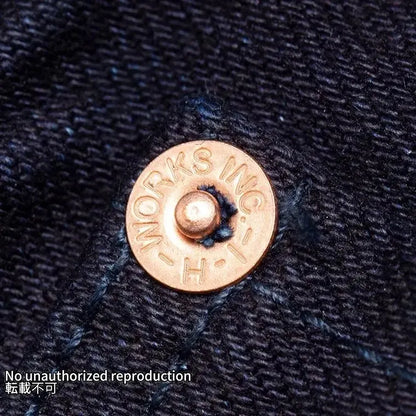 【634S-14ii】14ozインディゴxインディゴセルビッチデニムストレート／インディゴ