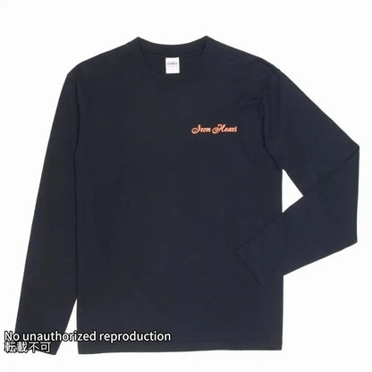 【IHTL-2301】7.5ozループウィールクルーネック長袖Ｔシャツ／ブラック