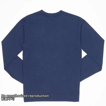 【IHTL-2301】7.5ozループウィールクルーネック長袖Ｔシャツ／ネイビー