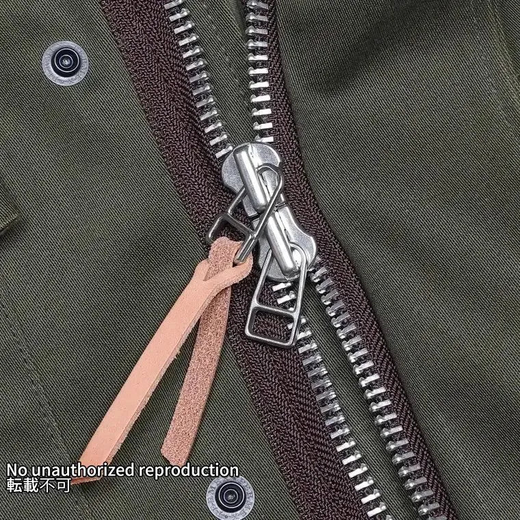 バックサテンM-65タイプフィールドジャケット／オリーブ