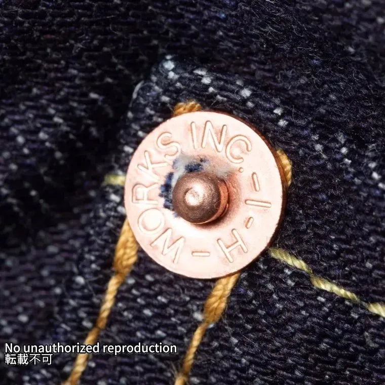 【888S-142】14oz セルビッチデニムハイライズリラックステーパード／インディゴ
