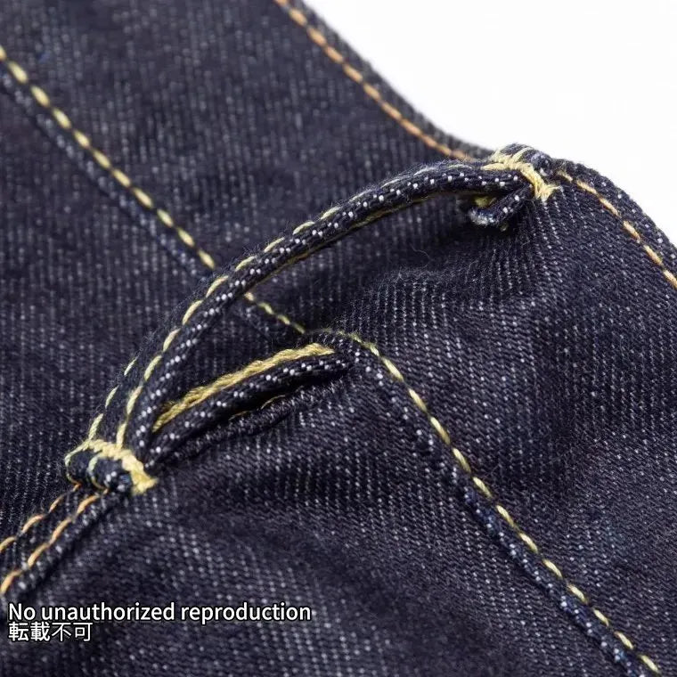 【888S-142】14oz セルビッチデニムハイライズリラックステーパード／インディゴ