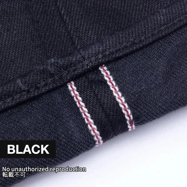 【555-SST】21oz セルビッチストレッチスーパースリムストレート／ブラック