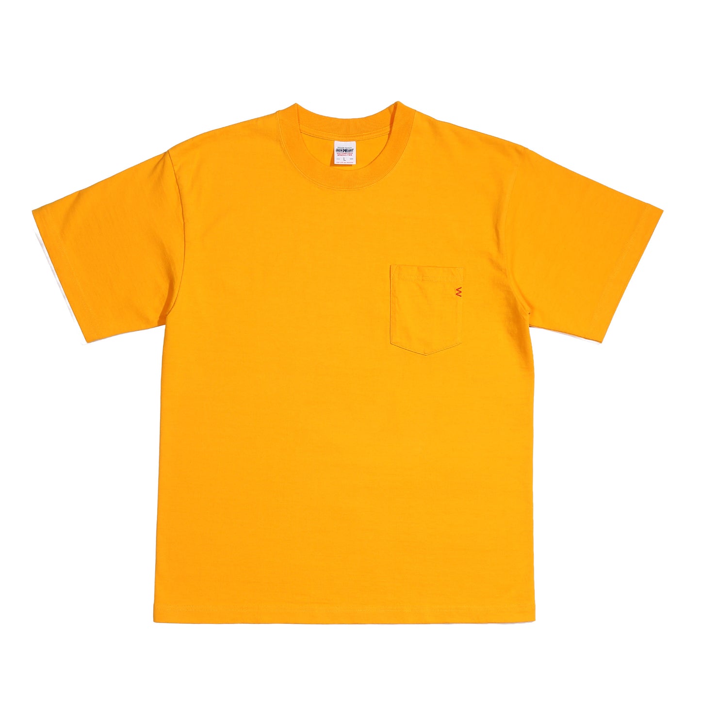 7.5oz半袖Tシャツ ポケットTシャツ：マスタード