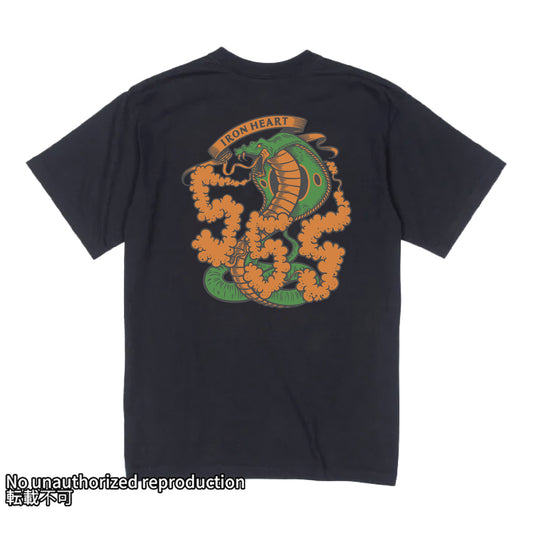 7.5ozヘビーボディプリントTシャツ(555柄)／ブラック