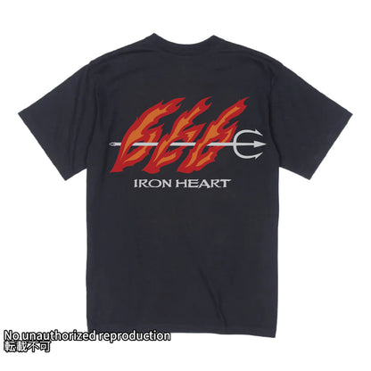 7.5ozヘビーボディプリントTシャツ(666柄)／ブラック