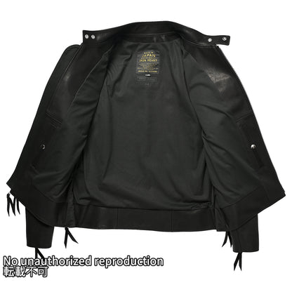 WPCシングルライダースジャケット／ブラック