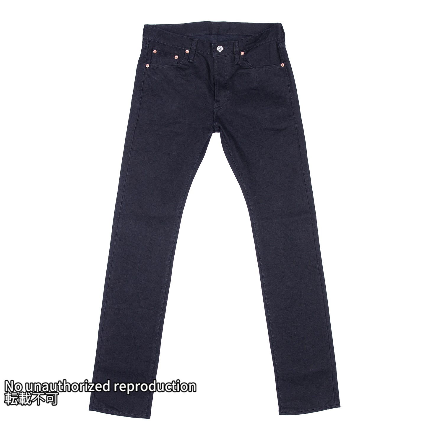 【555-SST】21oz セルビッチストレッチスーパースリムストレート／ブラック