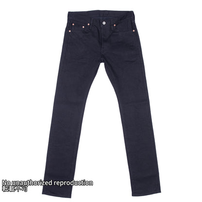 【555-SST】21oz セルビッチストレッチスーパースリムストレート／ブラック