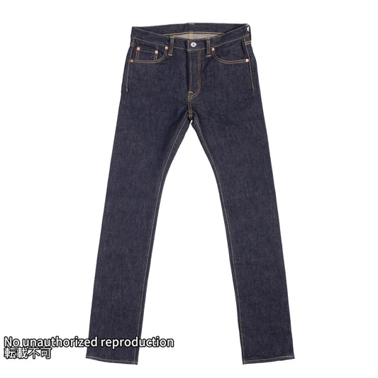 【555-SST】21oz セルビッチストレッチスーパースリムストレート／ブルー[インディゴ]