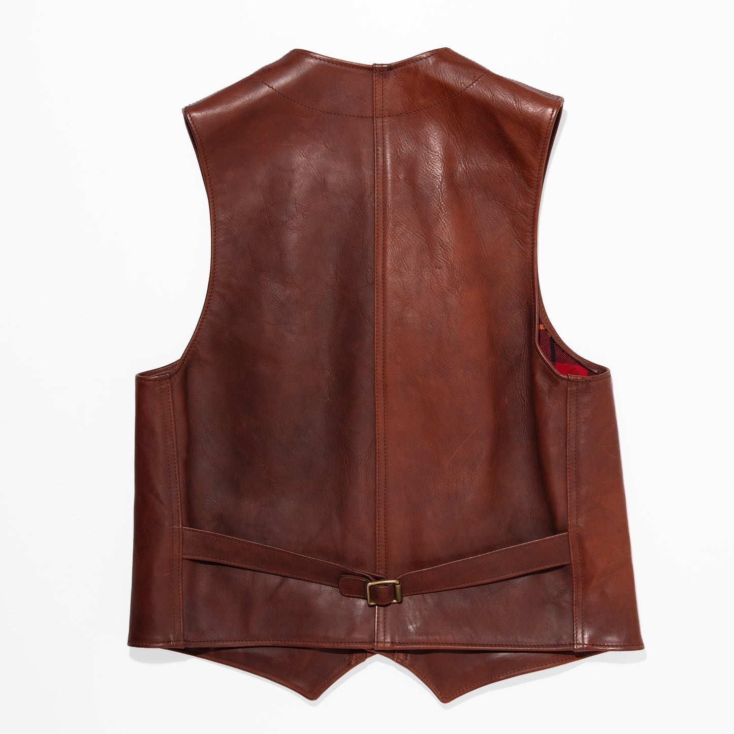 IRON HEART×ALEXANDER LEATHERS ホースハイドベスト/ブラウン