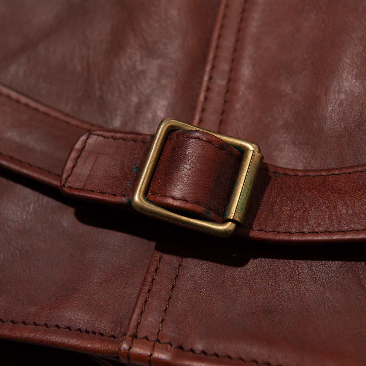IRON HEART×ALEXANDER LEATHERS ホースハイドベスト/ブラウン