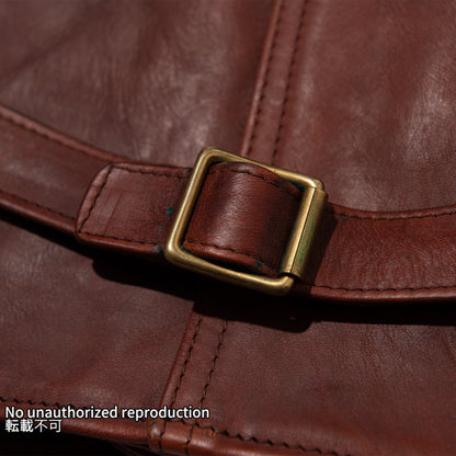 IRON HEART×ALEXANDER LEATHERS ホースハイドベスト/ブラウン
