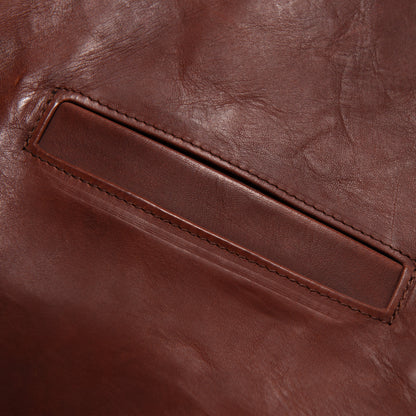 IRON HEART×ALEXANDER LEATHERS ホースハイドベスト/ブラウン