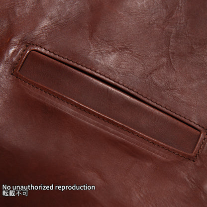 IRON HEART×ALEXANDER LEATHERS ホースハイドベスト/ブラウン