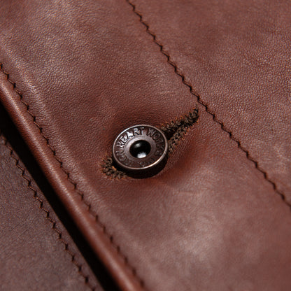 IRON HEART×ALEXANDER LEATHERS ホースハイドベスト/ブラウン