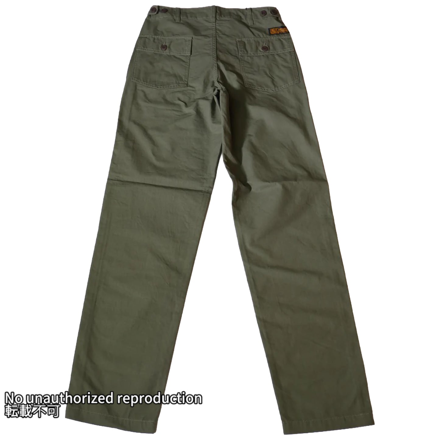 【747】リップストップベーカーパンツ／アーミーグリーン