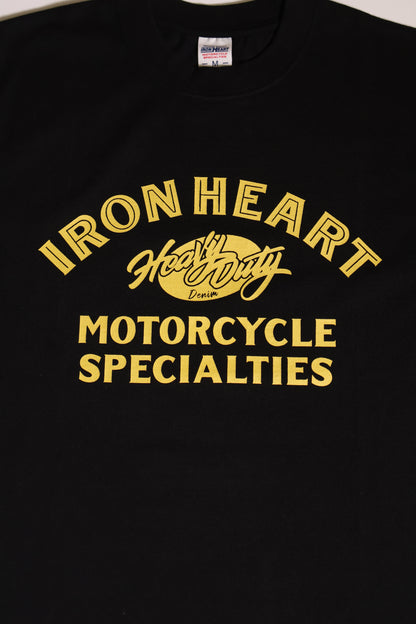 7.5ozヘビーボディプリントTシャツ(HeavyDuty柄)／ブラック