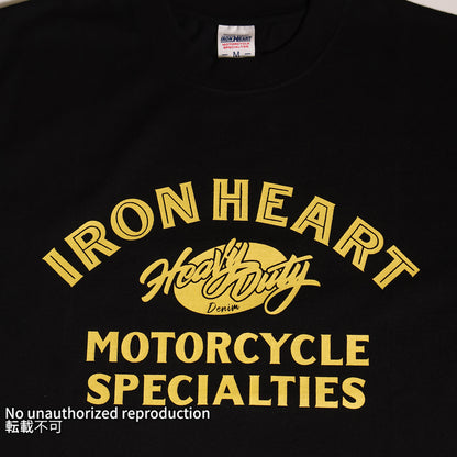 7.5ozヘビーボディプリントTシャツ(HeavyDuty柄)／ブラック
