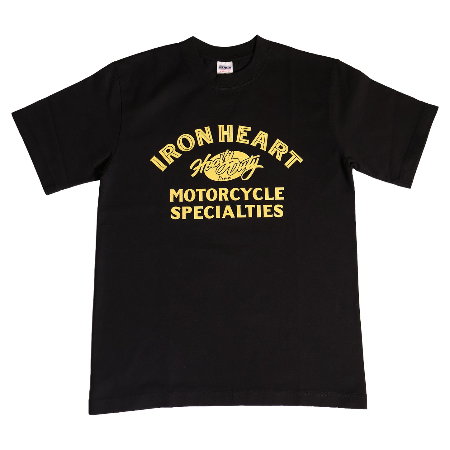 7.5ozヘビーボディプリントTシャツ(HeavyDuty柄)／ブラック