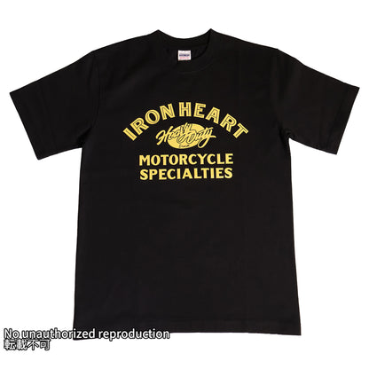 7.5ozヘビーボディプリントTシャツ(HeavyDuty柄)／ブラック